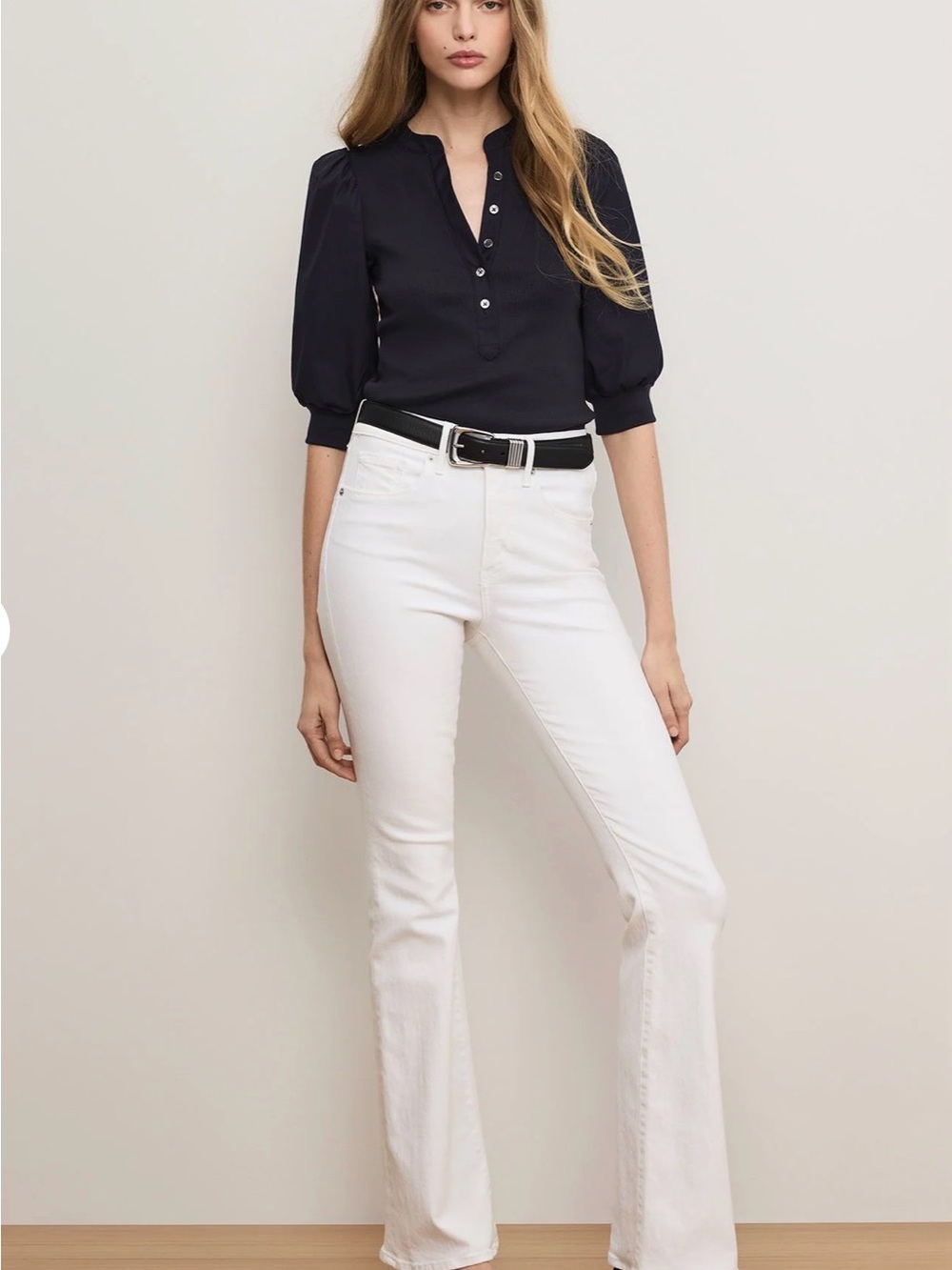 Veronica Beard Coralee Puff-Sleeve Top Size Small - Picture 2 of 7